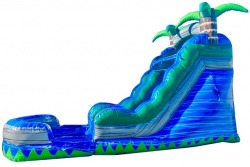 blue20hawaiian20inflatable20water20slide20rental20tulsa20ok 1 15ft Blue Hawaiian Water Slide