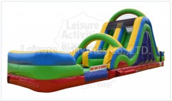 16ft Retro Rock Climb & Slide w/ Pool