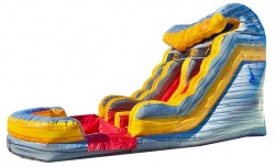 volcanic20splash20inflatable20water20slide20rental20tulsa20 1 15ft Volcanic Splash Double Lane Water Slide