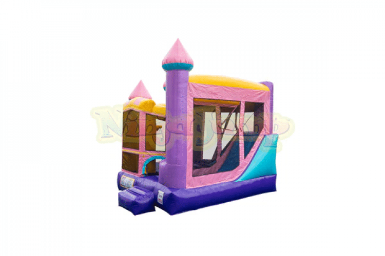 backyard bounce house combo rental dazzling castle tulsa ok 2 1725 Backyard Combo Dazzling Castle