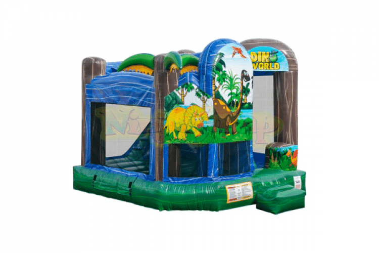 backyard bounce house combo rental dino world tulsa ok 2 172382262 Backyard Combo Dino World