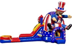 Uncle Sam Bounce House Combo